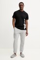 Karl Lagerfeld pamut póló A2M46038 fekete SS25