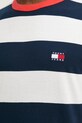 Tommy Jeans tricou din bumbac DM0DM20766 bleumarin