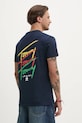 Одежда Хлопковая футболка Tommy Jeans DM0DM20771 тёмно-синий