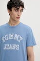 Tommy Jeans tricou din bumbac albastru DM0DM20773