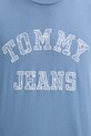 Bavlnené tričko Tommy Jeans DM0DM20773 modrá