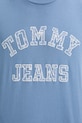 Tommy Jeans tricou din bumbac DM0DM20773 albastru