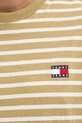 Хлопковая футболка Tommy Jeans DM0DM20802 зелёный