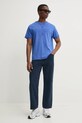 Tommy Jeans t-shirt bawełniany DM0DM20805 niebieski SS25