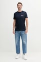 Tommy Jeans t-shirt bawełniany DM0DM20815 granatowy SS25