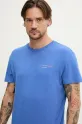 Odzież Tommy Jeans t-shirt bawełniany DM0DM21303 fioletowy