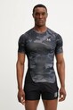 Under Armour t-shirt treningowy wzorzyste czarny 1383321