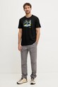 Smartwool sportos póló SW002753 fekete SS25