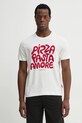 Joop! t-shirt bawełniany nadruk beżowy 30045690