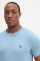 Abercrombie & Fitch t-shirt bawełniany niebieski KI124.5099.208