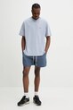 Abercrombie & Fitch pamut póló KI124.5181.210 kék SS25