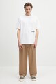 Barbour t-shirt bawełniany Barbour Regence OS Fit Graphic T-Shirt MTS1402 biały