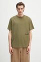 Одежда Хлопковая футболка Barbour Barbour Regence OS Fit Graphic T-Shirt MTS1402 зелёный