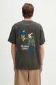 Îmbrăcăminte Barbour tricou din bumbac Barbour Newclyde OS Fit Graphic T-Shirt MTS1403 verde