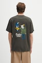 Clothing Barbour cotton t-shirt Barbour Newclyde OS Fit Graphic T-Shirt MTS1403 green
