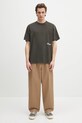 Barbour tricou din bumbac Barbour Newclyde OS Fit Graphic T-Shirt MTS1403 verde