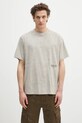 Barbour tricou Barbour Calton Linen Blend OS Fit T-Shirt imprimeu bej MTS1404