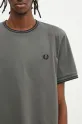 Fred Perry t-shirt in cotone verde M1588.U70