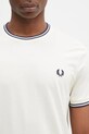 Хлопковая футболка Fred Perry бежевый M1588.Y24