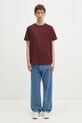Хлопковая футболка Fred Perry M4580.K22 бордо