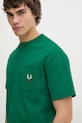 Памучна тениска Fred Perry зелен M9827.X87