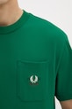 Памучна тениска Fred Perry M9827.X87 зелен