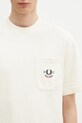 Bavlnené tričko Fred Perry béžová M9827.560