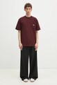 Bavlnené tričko Fred Perry M9827.597 burgundské