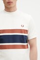 Бавовняна футболка Fred Perry бежевий M9860.760
