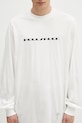 Βαμβακερή μπλούζα με μακριά μανίκια Rick Owens DRKSHDW Jumbo Ls T λευκό DU01E3261.RNEP5