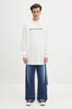 Rick Owens DRKSHDW longsleeve bawełniany Jumbo Ls T DU01E3261.RNEP5 biały