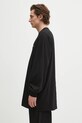Βαμβακερή μπλούζα με μακριά μανίκια Rick Owens DRKSHDW Jumbo Ls T DU01E3261.RNEP5 μαύρο SS25