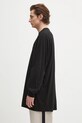 Rick Owens DRKSHDW longsleeve bawełniany Jumbo Ls T DU01E3261.RNEP5 czarny SS25