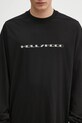Rick Owens DRKSHDW longsleeve bawełniany Jumbo Ls T czarny DU01E3261.RNEP5