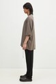 Бавовняна футболка Rick Owens Tommy T DU01E3259.RN коричневий SS25