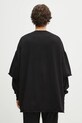 Odzież Rick Owens longsleeve bawełniany Tommy Hustler DU01E3266.RIGRN czarny