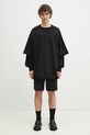 Rick Owens longsleeve bawełniany Tommy Hustler DU01E3266.RIGRN czarny