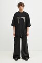 Rick Owens t-shirt in cotone Tommy T DU01E3259.RNEP4 nero