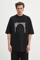 Хлопковая футболка Rick Owens DRKSHDW Jumbo Ss T печать чёрный DU01E3274.RIGEP2