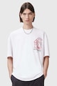 Îmbrăcăminte AllSaints tricou din bumbac BREAKUP M022PC alb