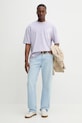 AllSaints t-shirt in cotone BREAKUP M022PC violetto SS25