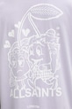 AllSaints t-shirt in cotone BREAKUP M022PC violetto