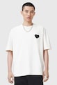 AllSaints tricou din bumbac LOVER uni alb M029PC