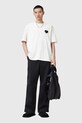 Bavlnené tričko AllSaints LOVER M029PC biela