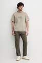 Michael Kors t-shirt bawełniany CS552I11V2 beżowy SS25