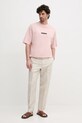 Michael Kors tricou din bumbac CS552K2HU2 roz SS25