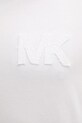 Βαμβακερό μπλουζάκι Michael Kors CS552HY1V2 λευκό