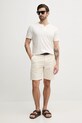 Marciano Guess tricou din amestec de mătase 5GHI07.6323A bej SS25