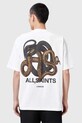 AllSaints pamut póló RETICULATE M009PC fehér SS25