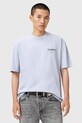 AllSaints t-shirt bawełniany AMORE niebieski M010PC